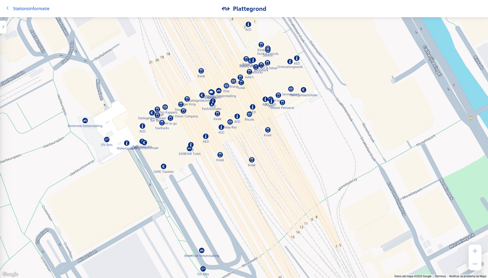 Plattegrond Utrecht Centraal