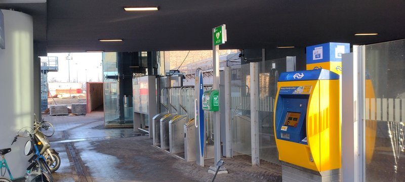 Poortjes en kaartautomaat