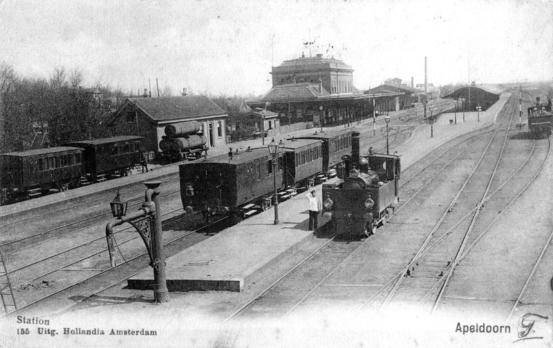 Station Apeldoorn; circa 1900. Collectie van het Utrechts Archief