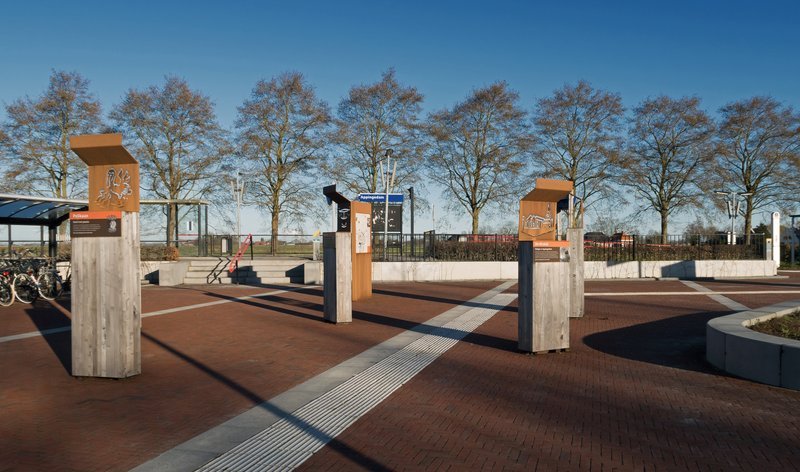 Plein voor station Appingedam in 2018