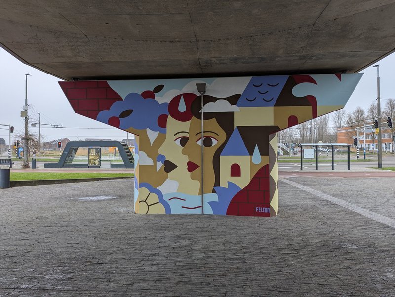 Streetart in de tunnel