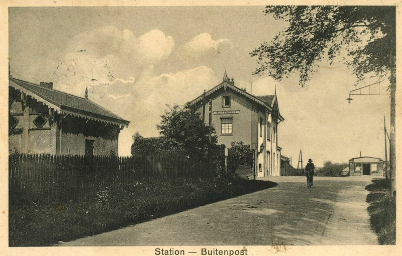 Het station in de jaren '20 van de twintigste eeuw