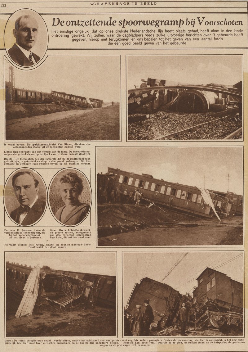 Krantenknipsel treinramp 9 september 1926