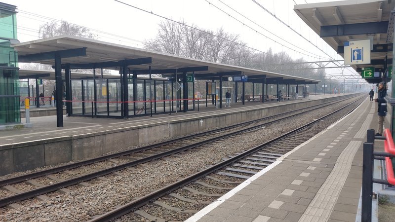 Perrons voor de treinen