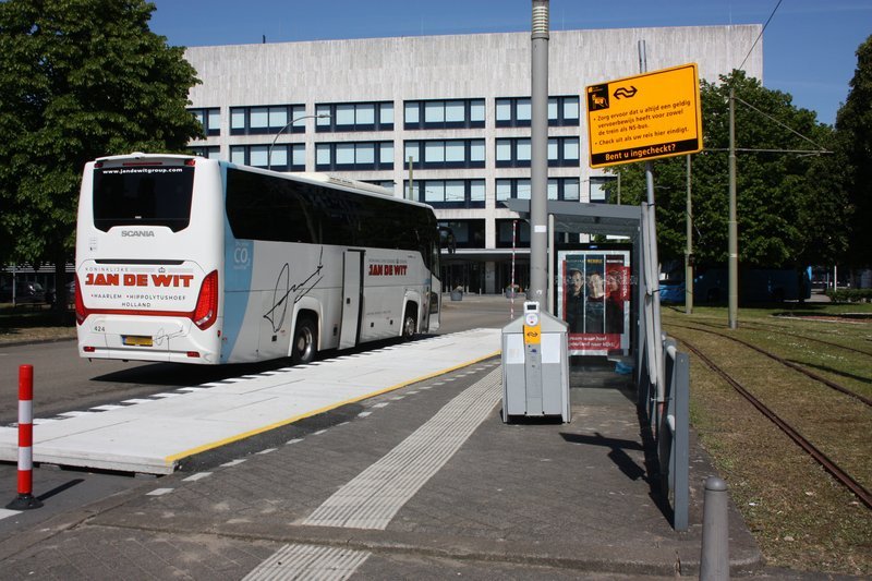Treinvervangend busvervoer op het station
