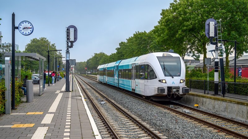 Arriva GTW op het station. Eentje van de Noordelijke Nevenlijnen