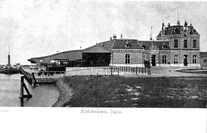 Station Enkhuizen; circa 1900. Collectie van het Utrechts Archief