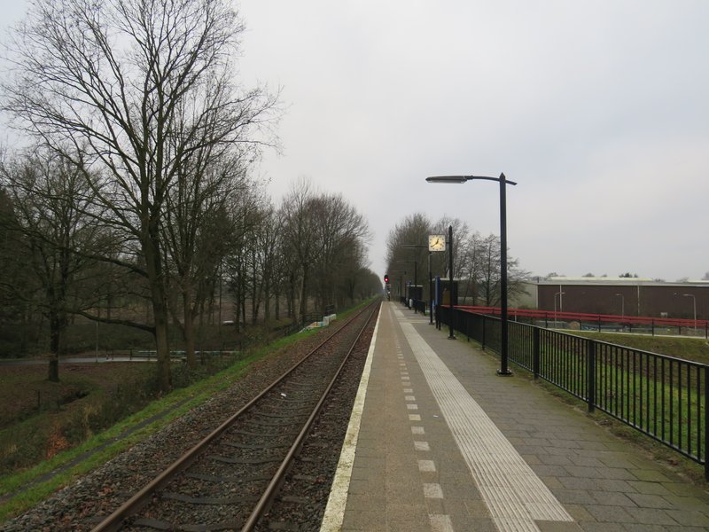 Zicht op het perron