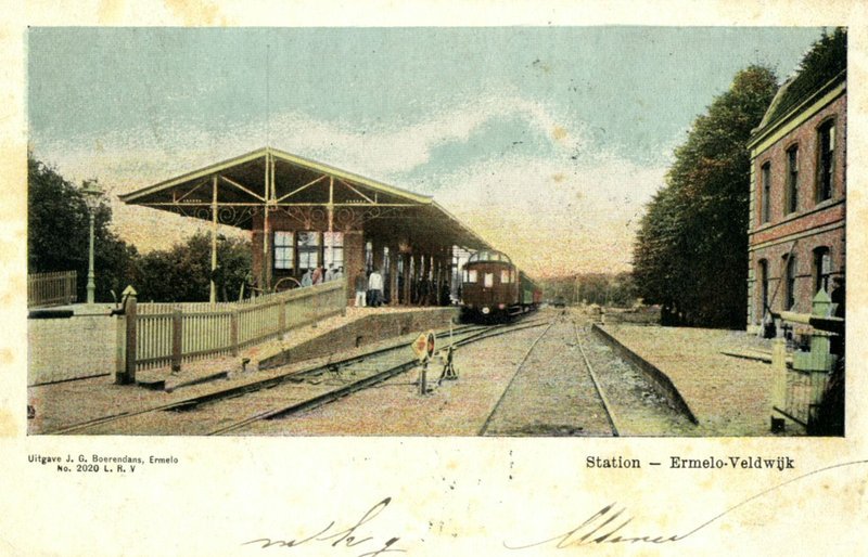 Het station aan het begin van de twintigste eeuw