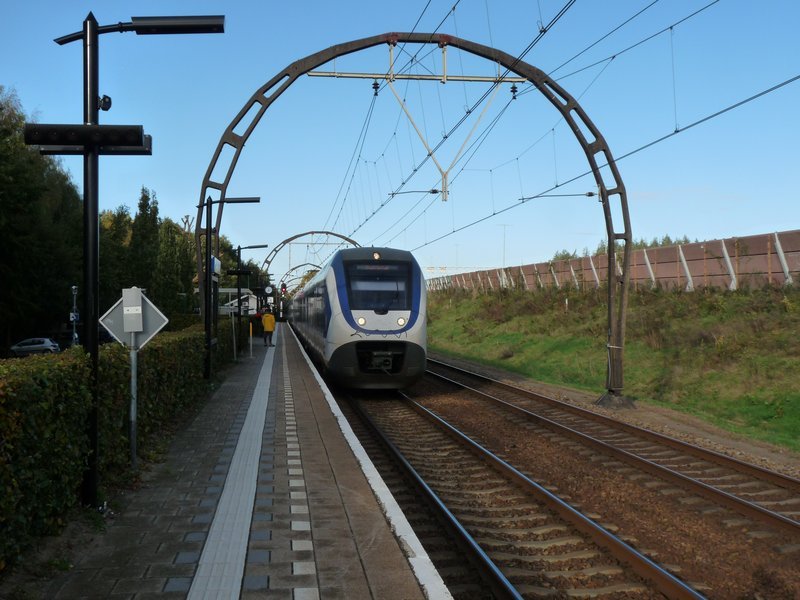 SLT halteert op het station