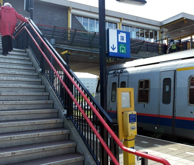 Zicht vanaf het oostperron naar het zuidwesten