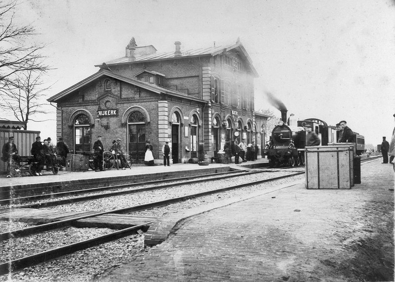 Station Nijkerk in het begin van de 20e eeuw