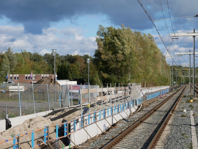 Bouw nieuw perron 1b