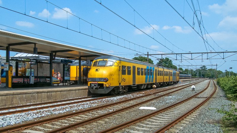 Treinen op het station in 2013