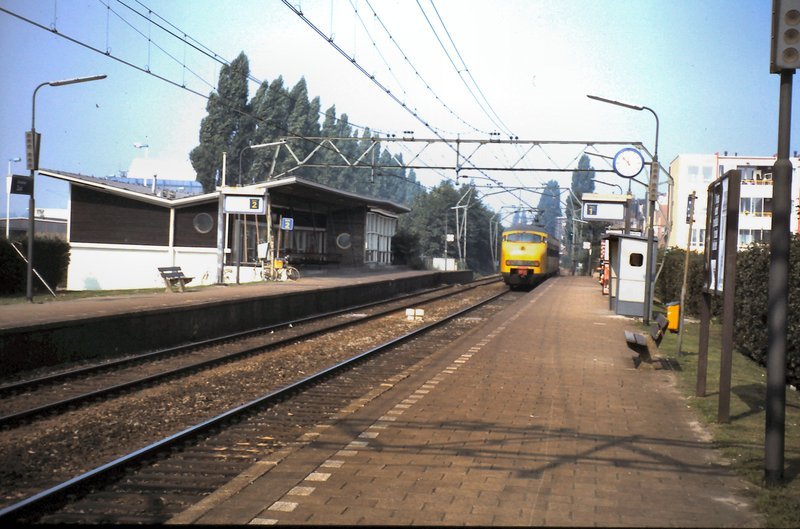 Het oude station in 1986