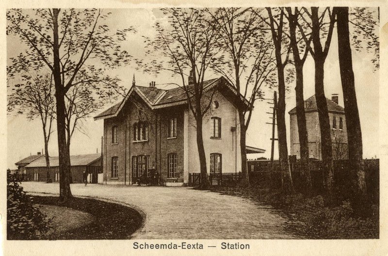 Station Scheemda-Eexta, omstreeks 1920