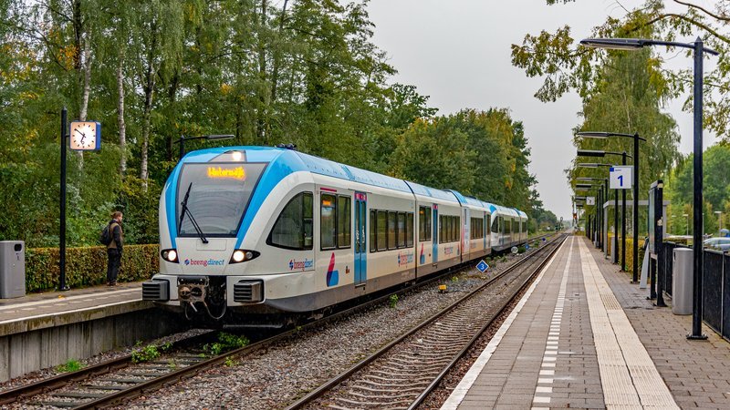 In 2020 stopte er incidenteel een trein van Breng op het station