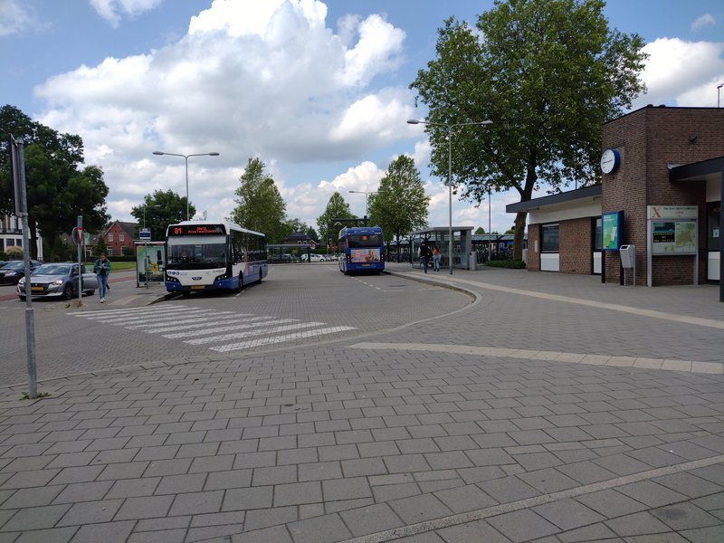 Bussen op het station