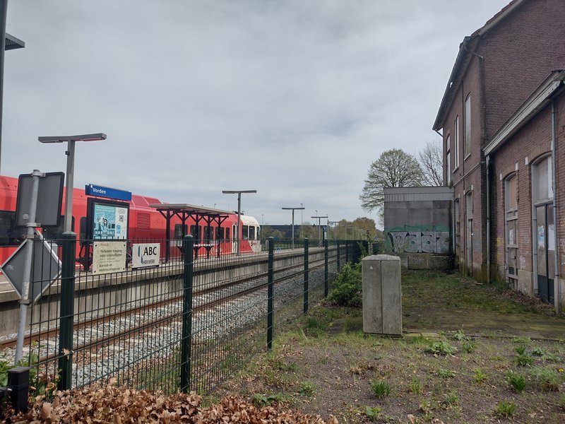 Arriva-trein op het station