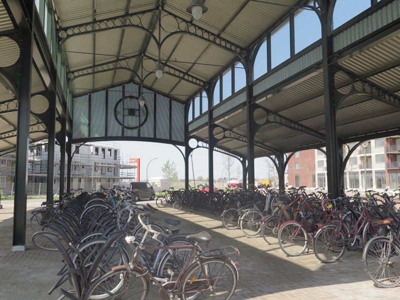 Interieur fietsenstalling