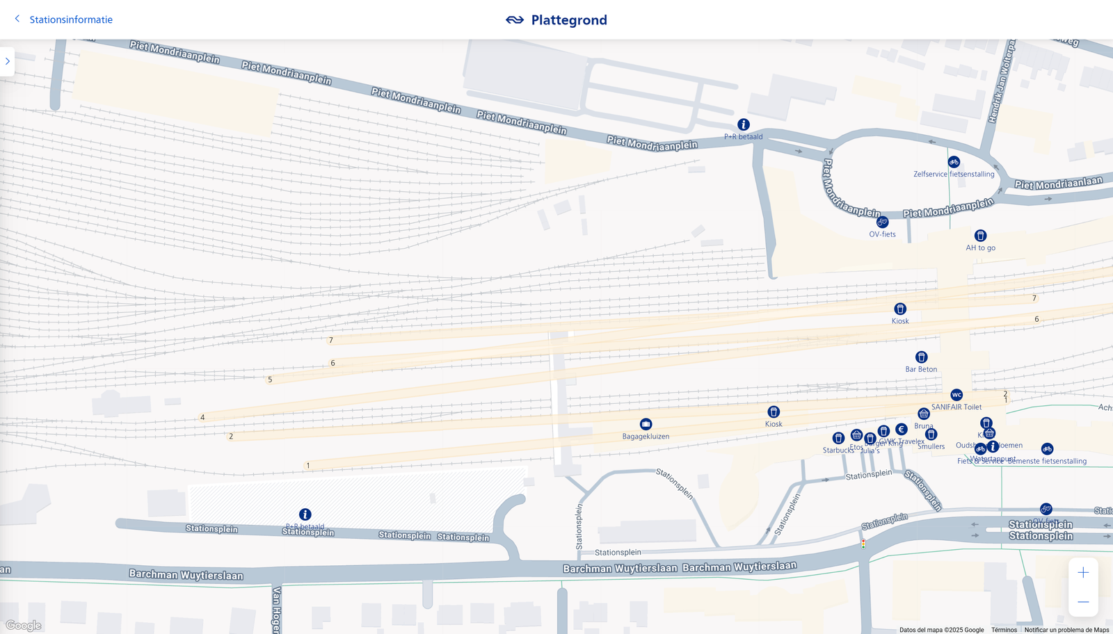 Plattegrond Amersfoort Centraal