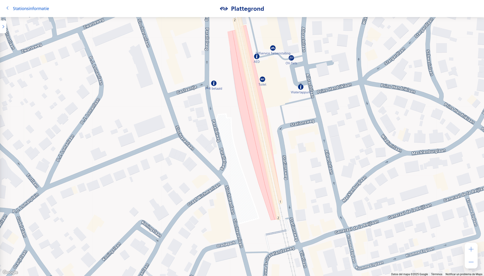 Plattegrond Naarden-Bussum