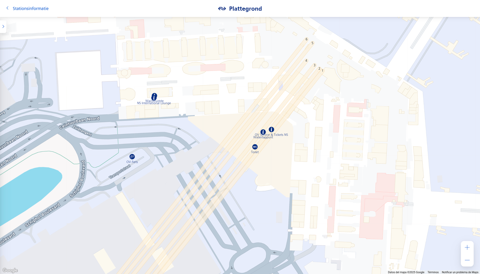 Plattegrond Schiphol Airport