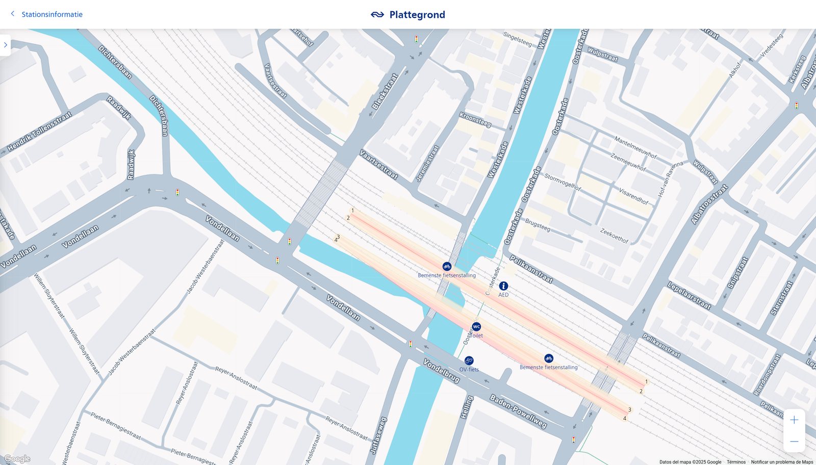 Plattegrond Utrecht Vaartsche Rijn